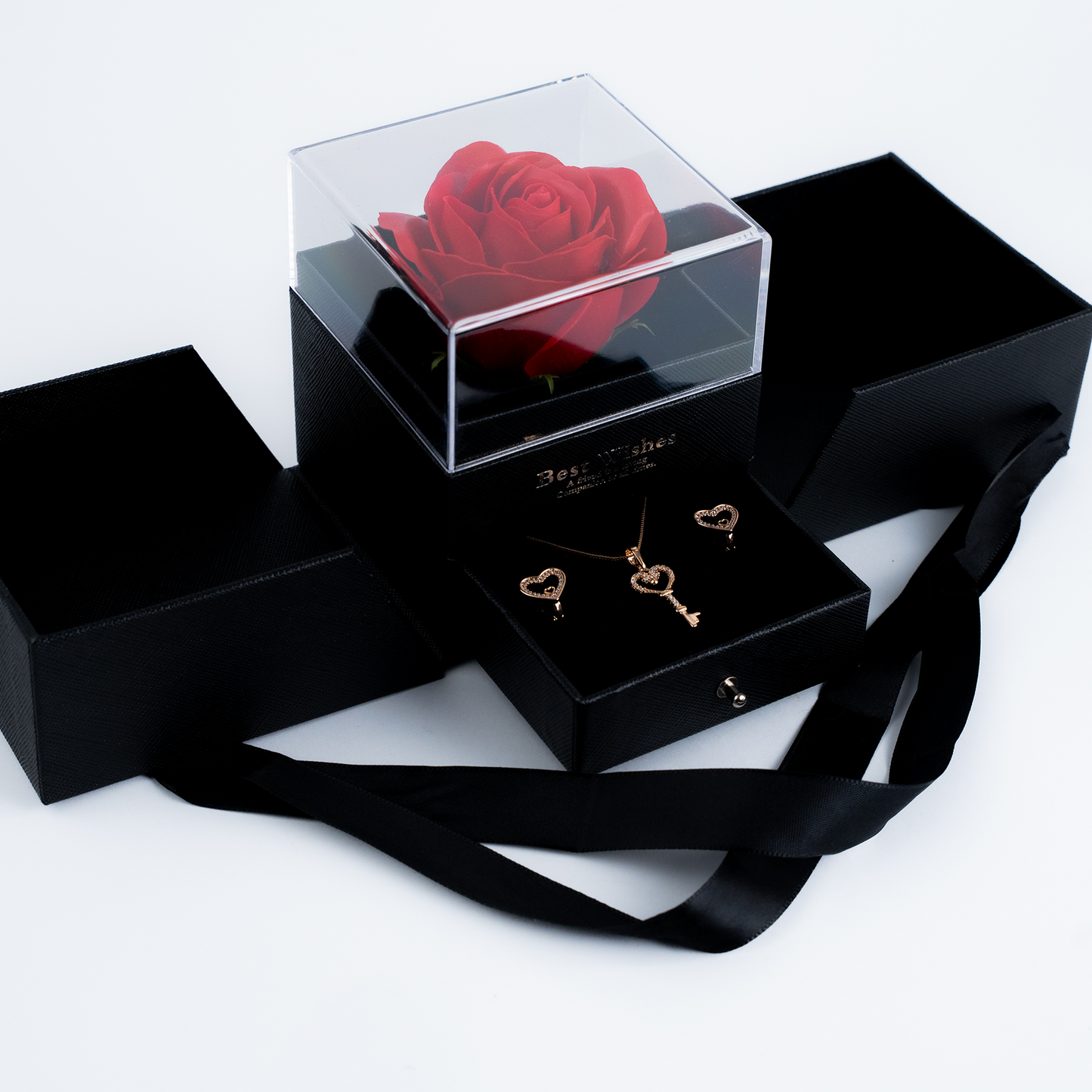 Set Lovely Key Duo — Collar y aretes con significado