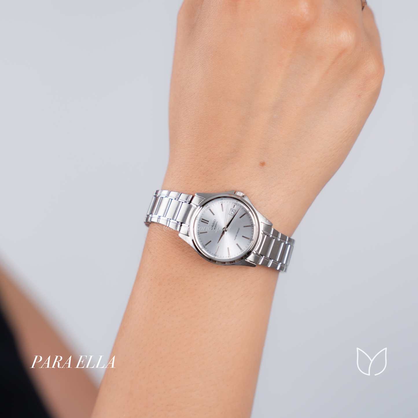 Reloj Casio Pareja Mtp-1183a Ltp-1183a Silver Minimal