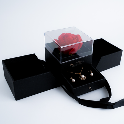 Set de Perla Aurora — Collar y aretes con perla central