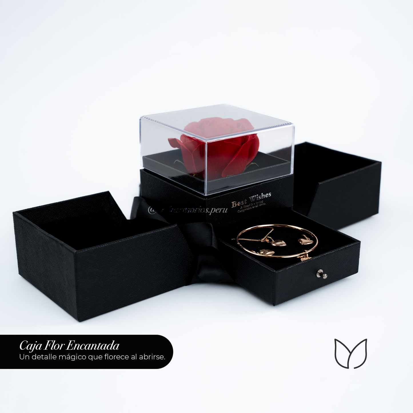 Set Corazón Lumière - Set de collar, pulsera y aretes