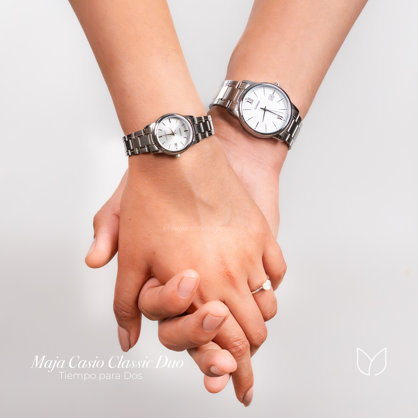 Reloj Casio Pareja Mtp-v002d Ltp-v002d Classic Duo Vintage