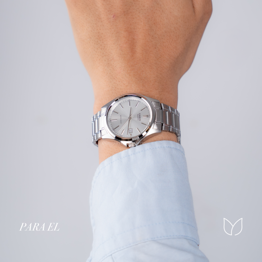 Reloj Casio Pareja Mtp-1183a Ltp-1183a Silver Minimal