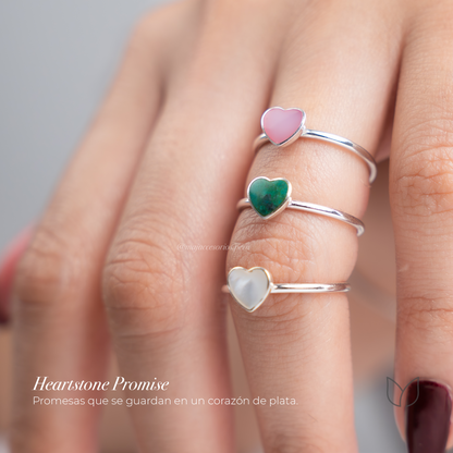 ANILLO DE PLATA - Heartstone Promise — Promesas que viven en el corazón