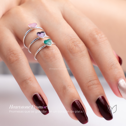 ANILLO DE PLATA - Heartstone Promise — Promesas que viven en el corazón