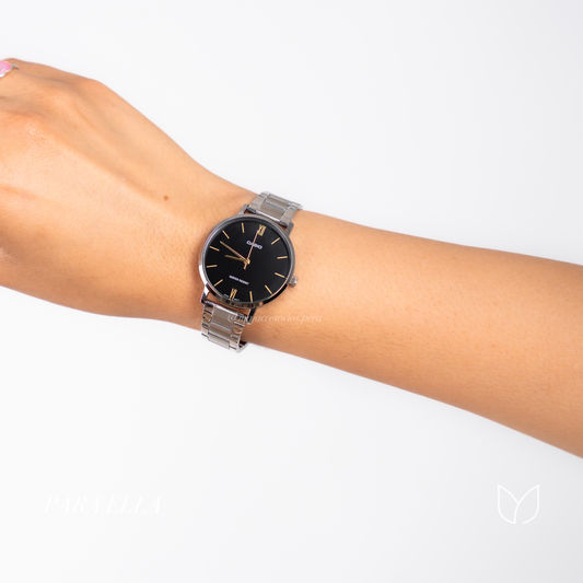 Reloj Casio Pareja Mtp-vt01d Ltp-vt01d Black Gold Vintage