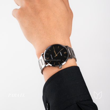 Reloj Casio Pareja Mtp-vt01d Ltp-vt01d Black Gold Vintage